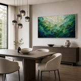Jade Current - hand-painted oil painting on canvas by Realoilart