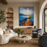 Radiant Journey — hand-painted oil painting on canvas