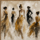 Golden Rehearsal — hand-painted oil painting on canvas