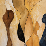 Honeyed Forms - hand-painted oil painting on canvas by Realoilart