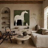 Gentle Watch — hand-painted oil painting on canvas