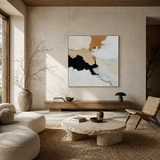 Ochre Drift — hand-painted oil painting on canvas