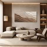 Desert Strata — hand-painted oil painting on canvas