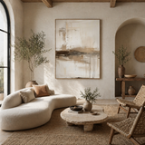 Faded Horizon — hand-painted oil painting on canvas