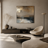 Golden Dusk — hand-painted oil painting on canvas