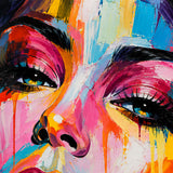 Vivid Muse - hand-painted oil painting on canvas by Realoilart