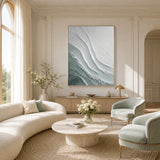Serene Current — hand-painted oil painting on canvas