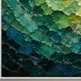 Jade Current - hand-painted oil painting on canvas by Realoilart