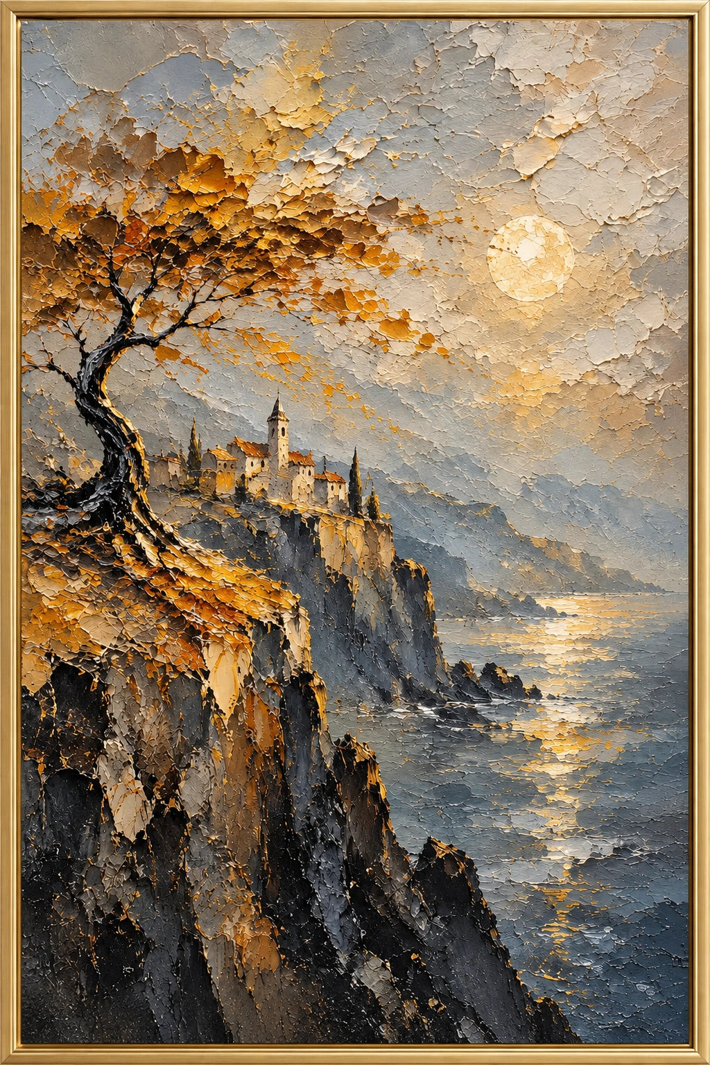 Cliffside Moon - Original