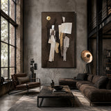 Moonlit Figures — hand-painted oil painting on canvas