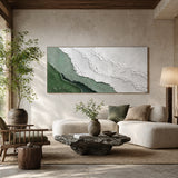 Emerald Foam — hand-painted oil painting on canvas