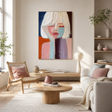 Velvet Muse — hand-painted oil painting on canvas