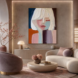 Velvet Muse — hand-painted oil painting on canvas