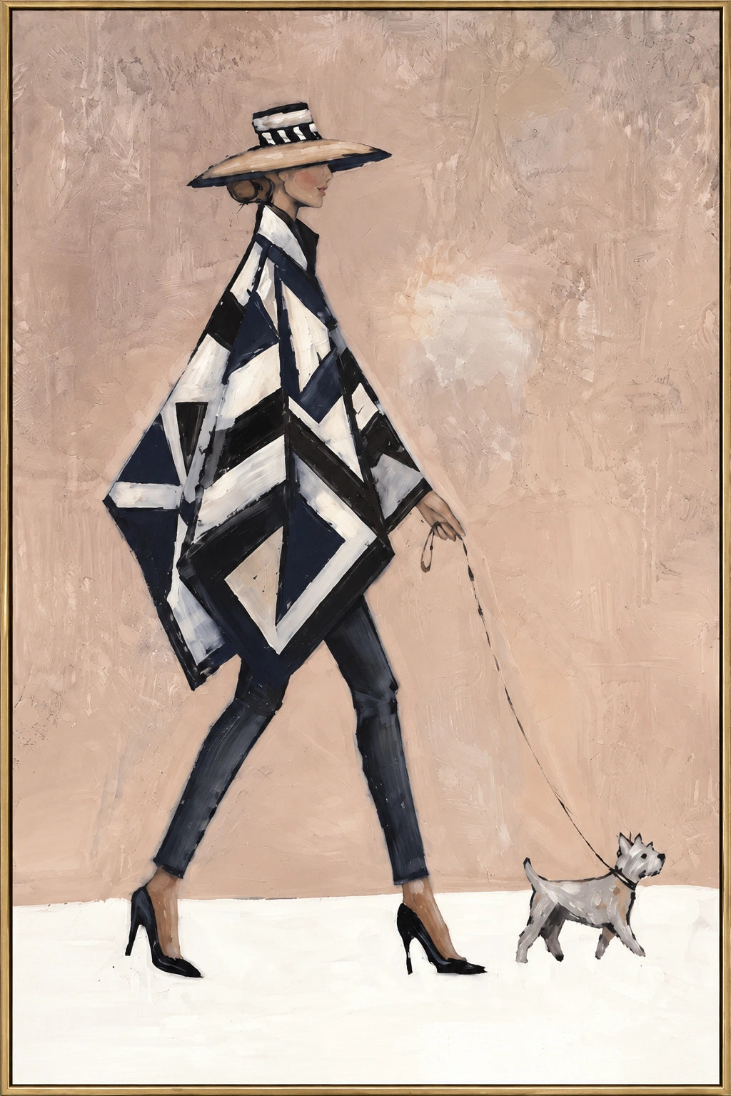 Diamond Walk - framed artwork front view