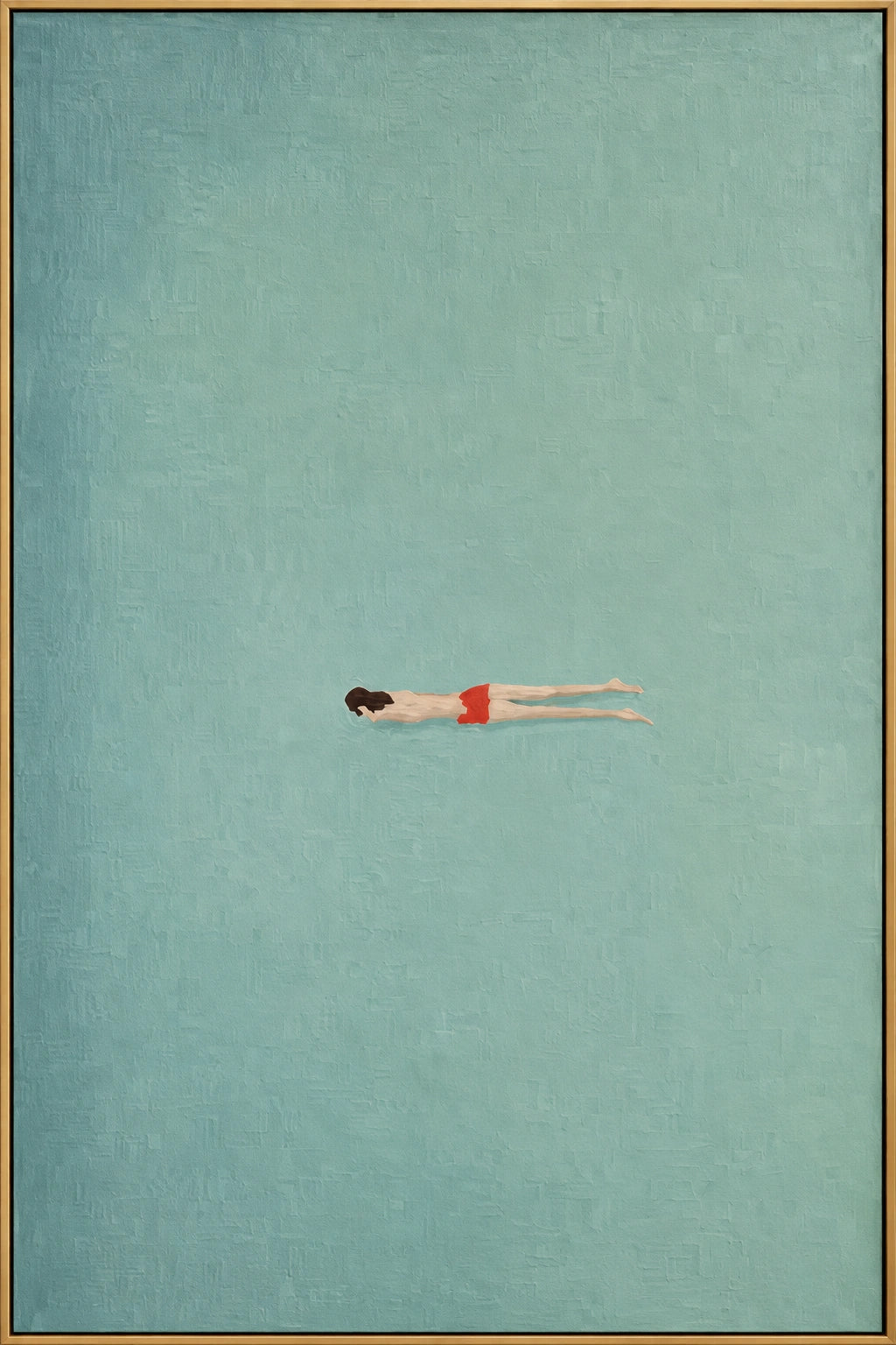 Quiet Lap - complete framed artwork