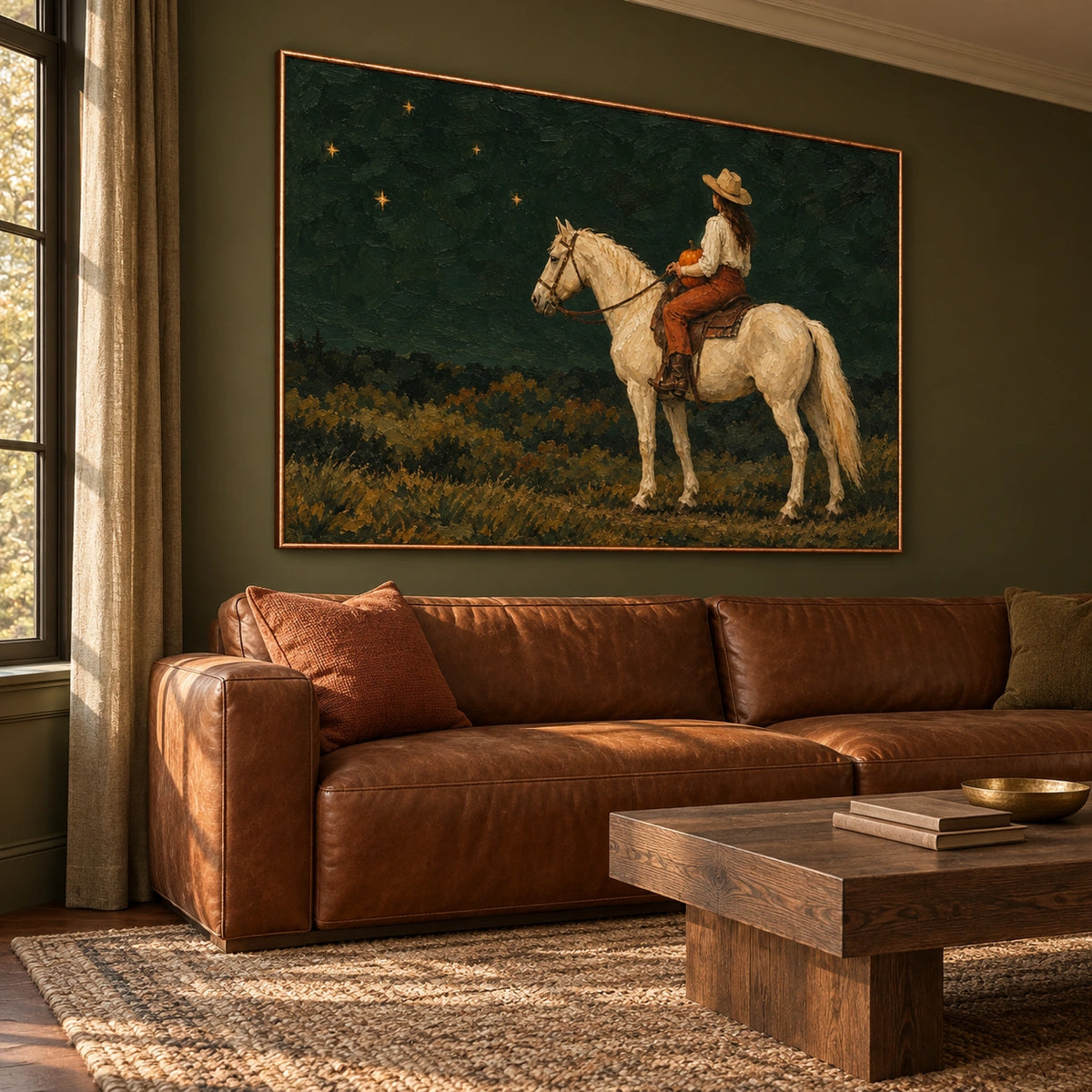 Starlit Harvest displayed in a Living room �� Left01 room view