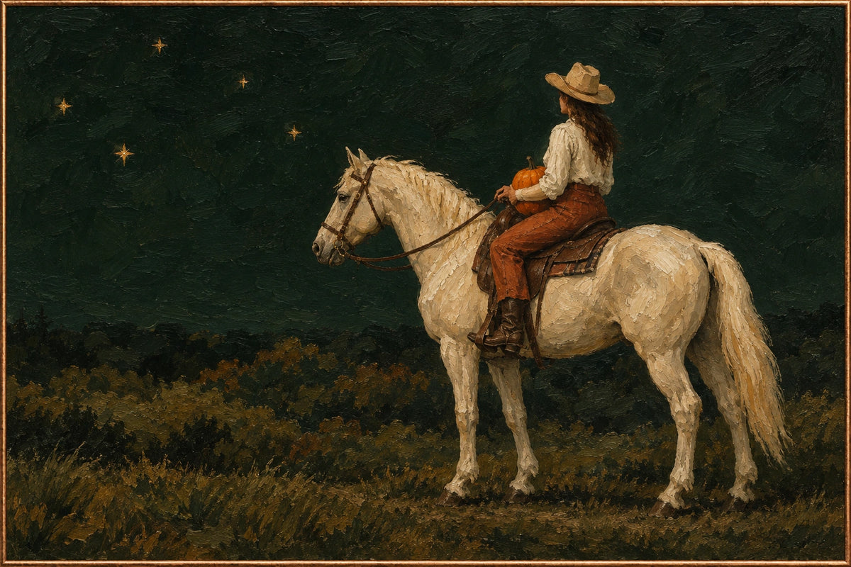 Starlit Harvest �� full hand-painted oil artwork