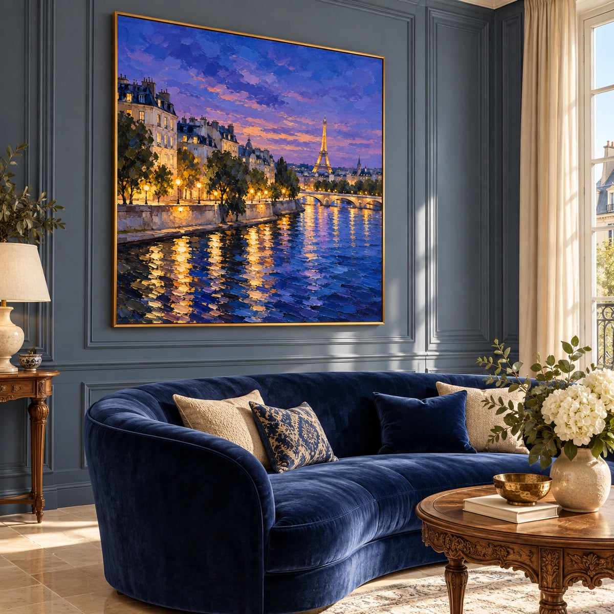 Paris Afterglow displayed in a living room �� Left01 room view