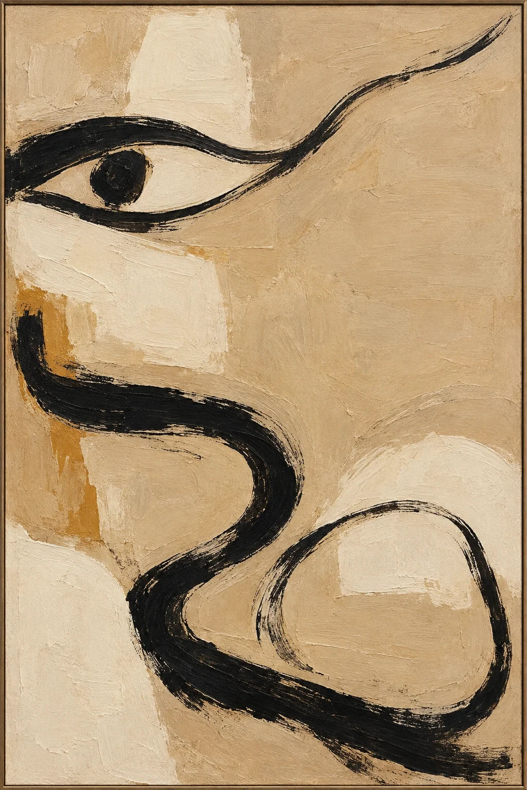 A Quiet Gaze — full hand-painted oil artwork