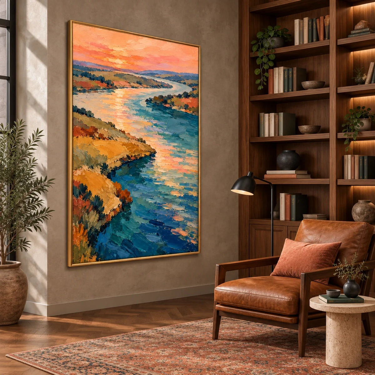 River in Color displayed in an interior — Left01 room view