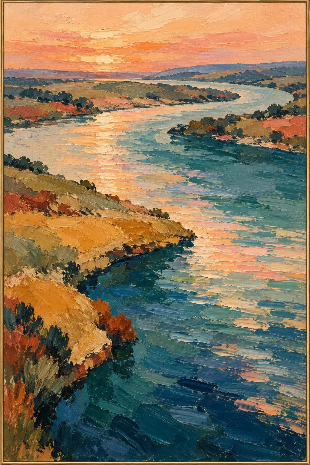River in Color — full hand-painted oil artwork
