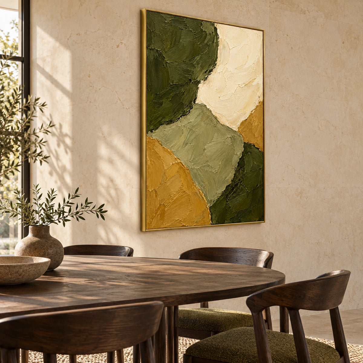 Olive Light displayed in a dining room — Left01 room view