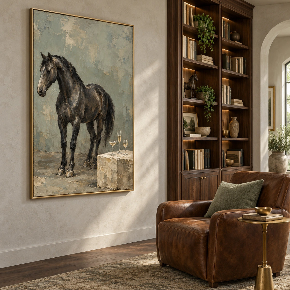 Quiet Revelry — displayed in a living room — Left01 room view