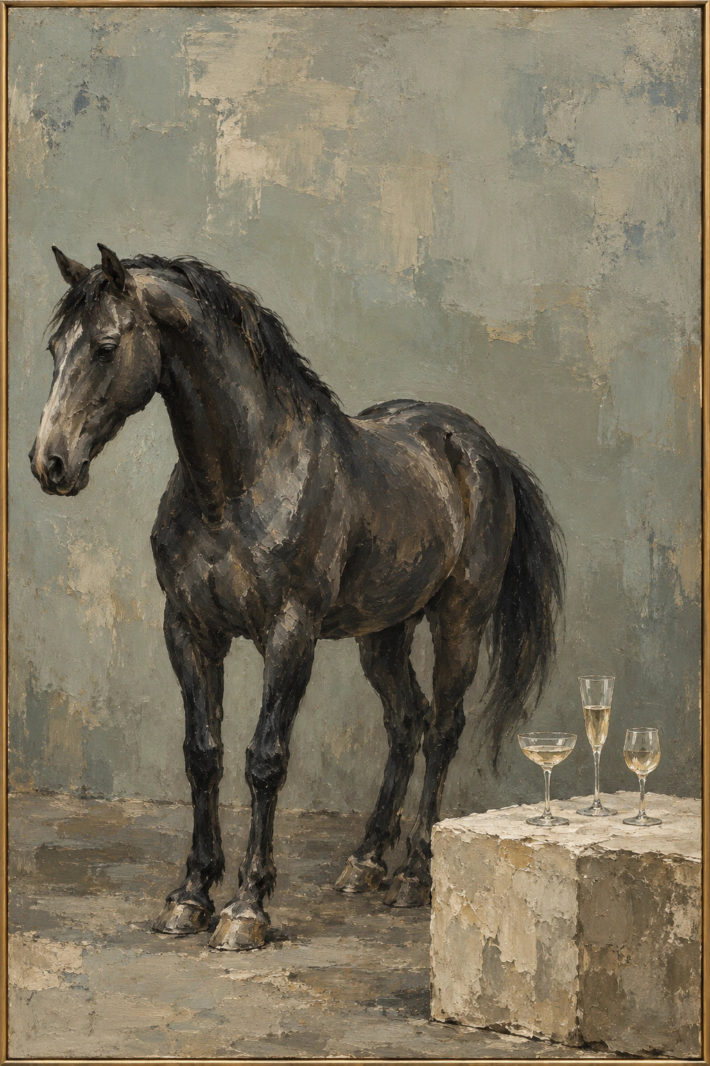 Quiet Revelry — full hand-painted oil artwork