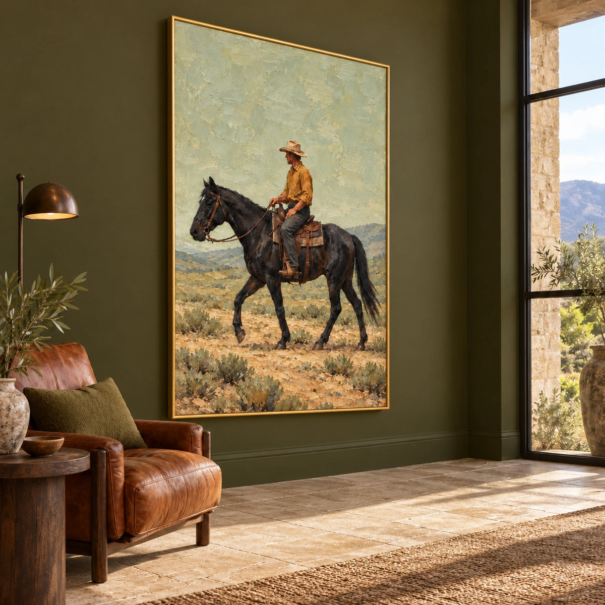 Sage Passage — displayed in a living room — Left01 room view