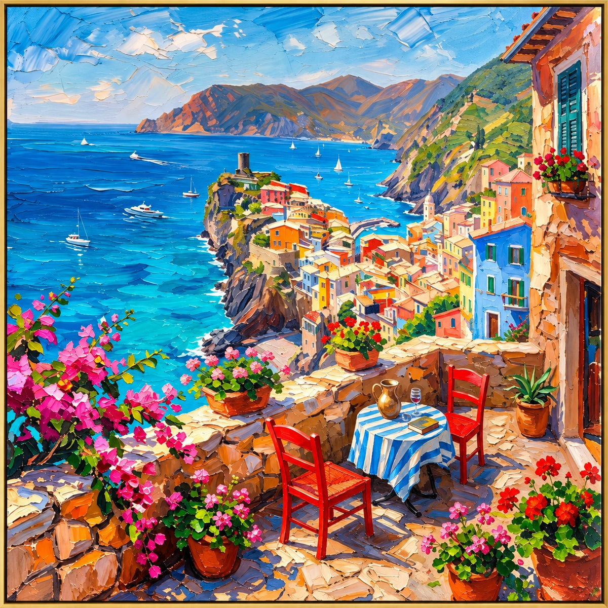 Sea for Two — full hand-painted oil artwork
