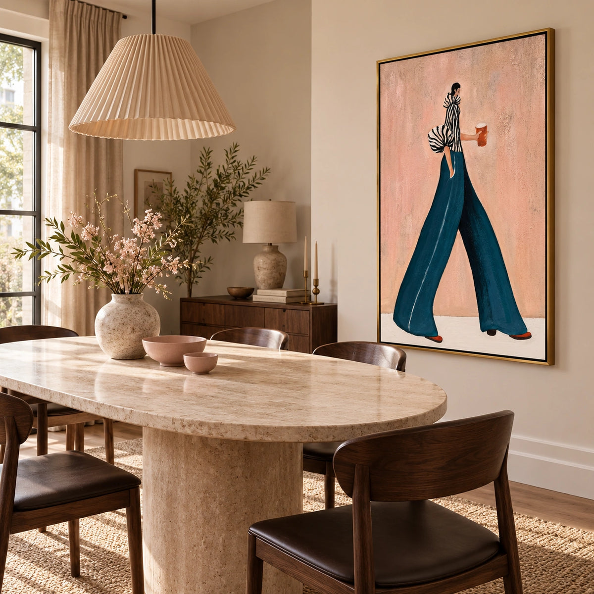 Amber Stroll in a distinct interior scene