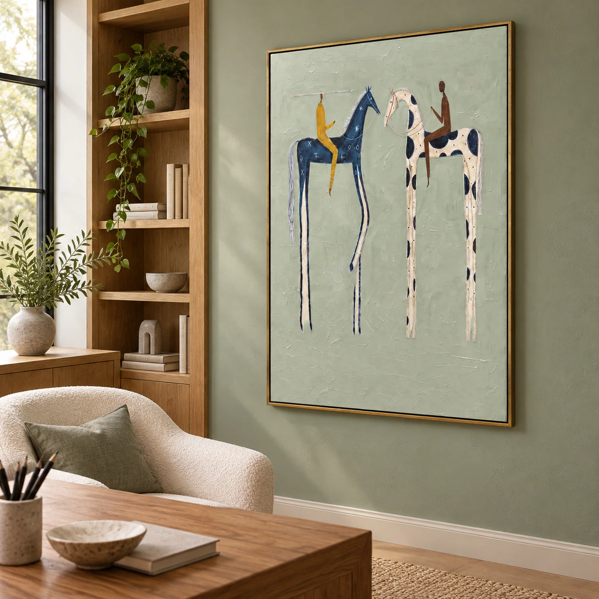 583 painting in interior view scene-2-left