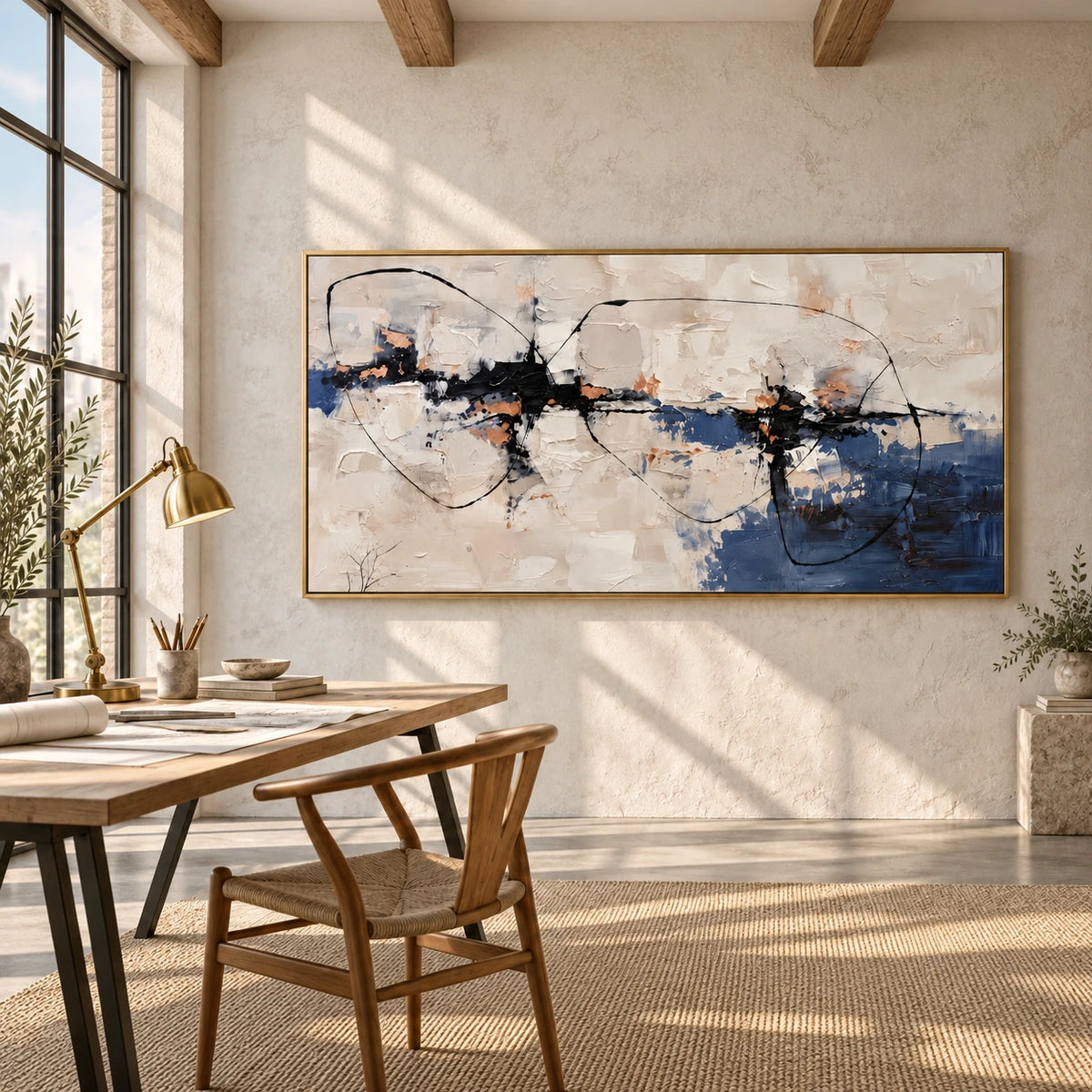 590 scene 1 left corrected framed artwork