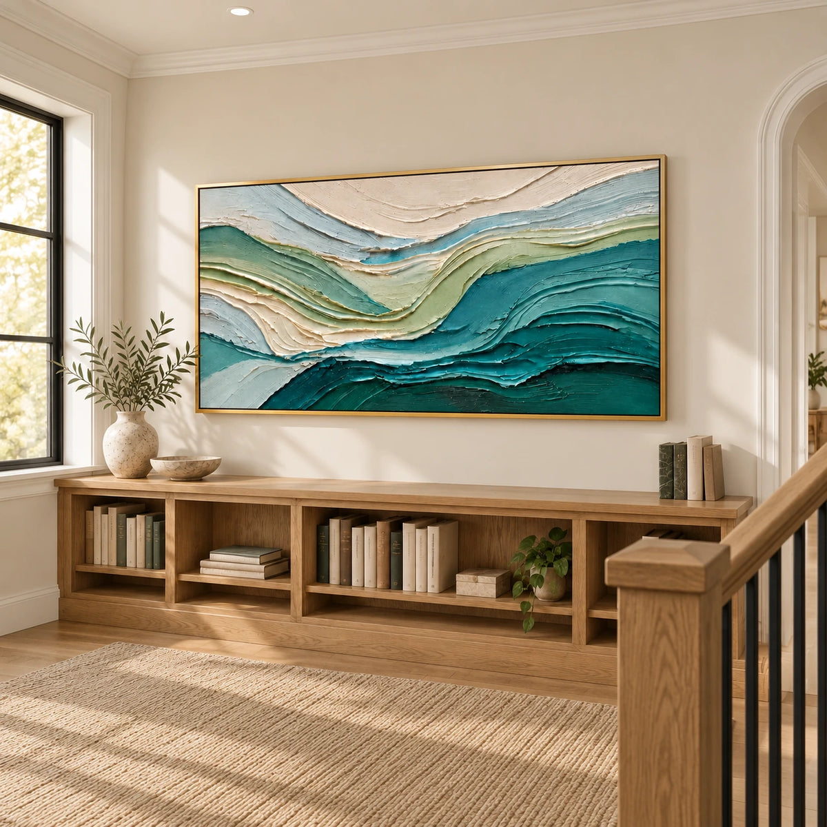 591 scene 4 right corrected framed artwork