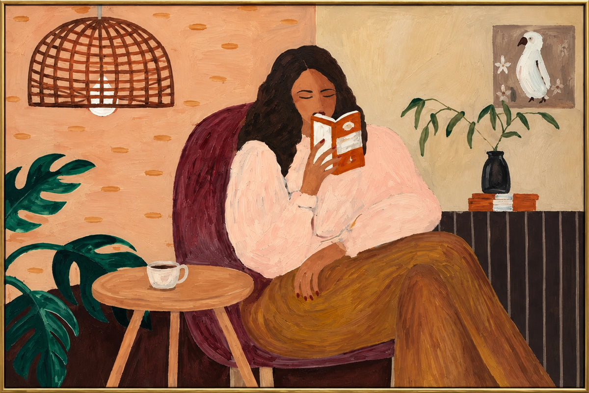 Quiet Pages — framed artwork front view