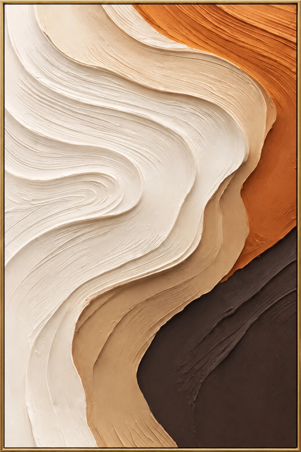 Warm Contours — framed artwork front view
