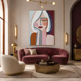 Dreaming Muse — hand-painted oil painting on canvas