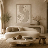 Sculpted Flow — hand-painted oil painting on canvas