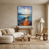 Radiant Journey — hand-painted oil painting on canvas