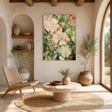 Garden Reverie — hand-painted oil painting on canvas