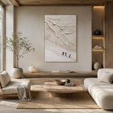 Snowbound Ascent — hand-painted oil painting on canvas
