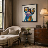 Emerald Gaze - hand-painted oil painting on canvas