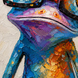 Emerald Gaze - hand-painted oil painting on canvas
