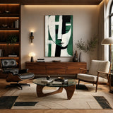 Emerald Persona — hand-painted oil painting on canvas