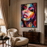 Vivid Muse - hand-painted oil painting on canvas by Realoilart
