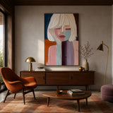 Velvet Muse — hand-painted oil painting on canvas