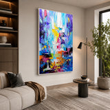 Prismatic Pulse - hand-painted oil painting on canvas by Realoilart