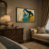 Gentle Kinship - hand-painted oil painting on canvas