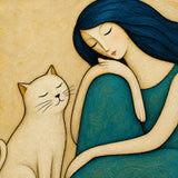 Gentle Kinship - hand-painted oil painting on canvas