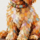 Golden Companion - hand-painted oil painting on canvas